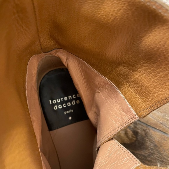 Laurence Dacade Babacar Camel Quilted Round Toe Buckle Suede Boots Size 37 6.5 - Picture 12 of 13